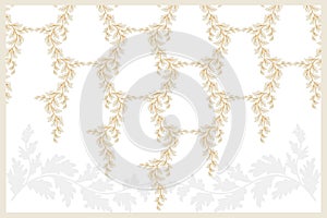 Persian Carpet or Iranian Carpet Traditional Design Oriental Damask Floral Embroidery Design for Carpets. photo